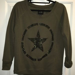 Military inspired  shirt with embellishment.
